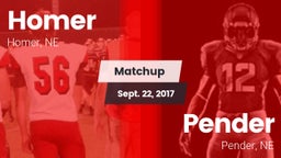 Matchup: Homer  vs. Pender  2017
