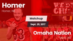 Matchup: Homer  vs. Omaha Nation  2017