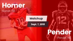 Matchup: Homer  vs. Pender  2018
