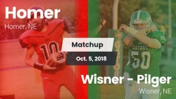 Matchup: Homer  vs. Wisner - Pilger  2018