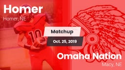 Matchup: Homer  vs. Omaha Nation  2019