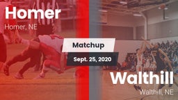 Matchup: Homer  vs. Walthill  2020