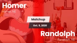 Matchup: Homer  vs. Randolph  2020