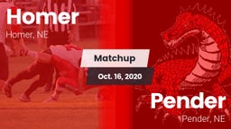 Matchup: Homer  vs. Pender  2020
