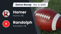 Recap: Homer  vs. Randolph  2020