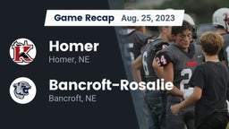 Recap: Homer  vs. Bancroft-Rosalie  2023