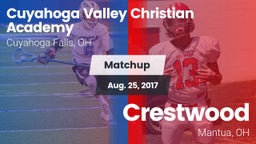Matchup: Cuyahoga Valley vs. Crestwood  2017