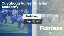 Matchup: Cuyahoga Valley vs. Fairless  2017
