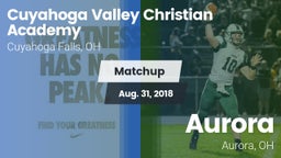 Matchup: Cuyahoga Valley vs. Aurora  2018