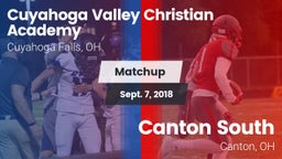 Matchup: Cuyahoga Valley vs. Canton South  2018