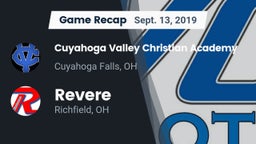 Recap: Cuyahoga Valley Christian Academy  vs. Revere  2019