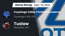 Recap: Cuyahoga Valley Christian Academy  vs. Tuslaw  2020