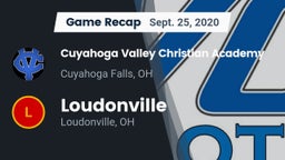 Recap: Cuyahoga Valley Christian Academy  vs. Loudonville  2020