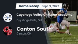 Recap: Cuyahoga Valley Christian Academy  vs. Canton South  2022