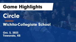 Circle  vs Wichita-Collegiate School  Game Highlights - Oct. 3, 2023