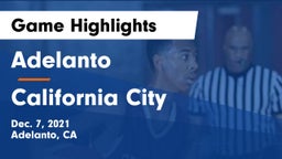 Adelanto  vs California City  Game Highlights - Dec. 7, 2021