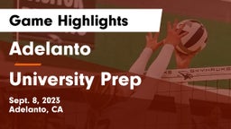 Adelanto  vs University Prep Game Highlights - Sept. 8, 2023