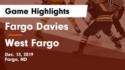 Fargo Davies  vs West Fargo  Game Highlights - Dec. 13, 2019
