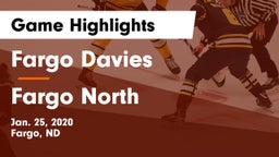 Fargo Davies  vs Fargo North  Game Highlights - Jan. 25, 2020