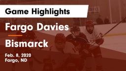 Fargo Davies  vs Bismarck  Game Highlights - Feb. 8, 2020