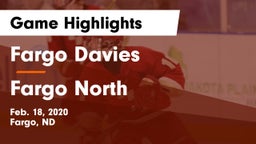 Fargo Davies  vs Fargo North  Game Highlights - Feb. 18, 2020