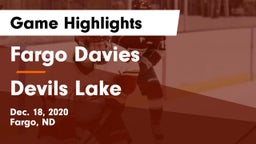 Fargo Davies  vs Devils Lake  Game Highlights - Dec. 18, 2020