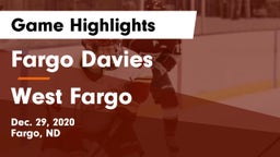 Fargo Davies  vs West Fargo  Game Highlights - Dec. 29, 2020