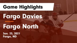 Fargo Davies  vs Fargo North  Game Highlights - Jan. 23, 2021