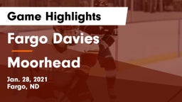 Fargo Davies  vs Moorhead  Game Highlights - Jan. 28, 2021