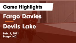 Fargo Davies  vs Devils Lake  Game Highlights - Feb. 2, 2021