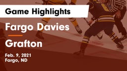 Fargo Davies  vs Grafton  Game Highlights - Feb. 9, 2021