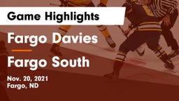 Fargo Davies  vs Fargo South  Game Highlights - Nov. 20, 2021