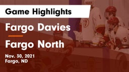 Fargo Davies  vs Fargo North  Game Highlights - Nov. 30, 2021