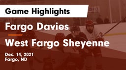 Fargo Davies  vs West Fargo Sheyenne  Game Highlights - Dec. 14, 2021