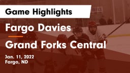 Fargo Davies  vs Grand Forks Central  Game Highlights - Jan. 11, 2022