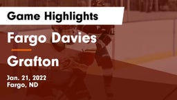 Fargo Davies  vs Grafton  Game Highlights - Jan. 21, 2022