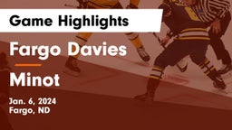 Fargo Davies  vs Minot  Game Highlights - Jan. 6, 2024