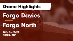 Fargo Davies  vs Fargo North  Game Highlights - Jan. 16, 2024