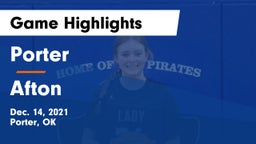 Porter  vs Afton  Game Highlights - Dec. 14, 2021