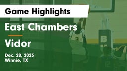 East Chambers  vs Vidor  Game Highlights - Dec. 28, 2023