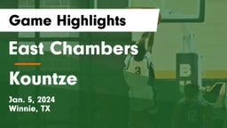 East Chambers  vs Kountze  Game Highlights - Jan. 5, 2024
