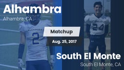 Matchup: Alhambra  vs. South El Monte  2017