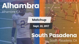 Matchup: Alhambra  vs. South Pasadena  2017