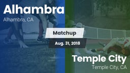 Matchup: Alhambra  vs. Temple City  2018