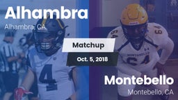 Matchup: Alhambra  vs. Montebello  2018