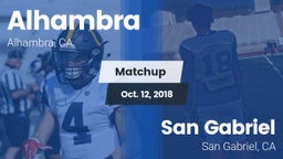 Matchup: Alhambra  vs. San Gabriel  2018
