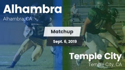 Matchup: Alhambra  vs. Temple City  2019