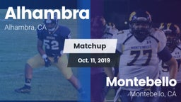 Matchup: Alhambra  vs. Montebello  2019