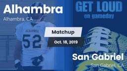 Matchup: Alhambra  vs. San Gabriel  2019