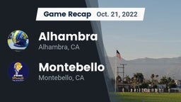 Recap: Alhambra  vs. Montebello  2022
